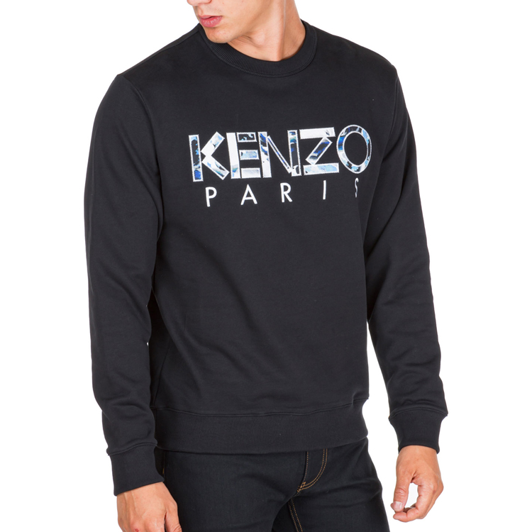 KENZO Black Logo Crewneck Sweatshirt F965SW0004MD-99 圖 7