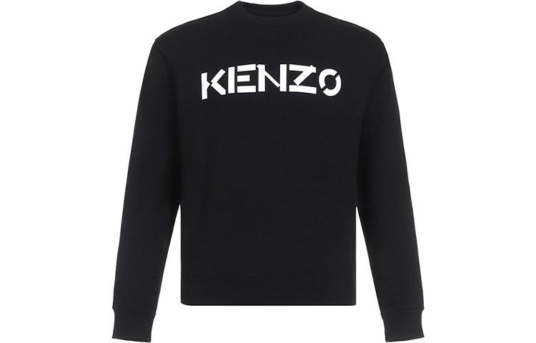 KENZO Black Logo Crewneck Sweatshirt FA65SW0004MD-99
