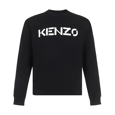 KENZO Black Logo Crewneck Sweatshirt FA65SW0004MD-99