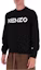 Shop 겐조 블랙 로고 크루넥 맨투맨 FA65SW0004MD-99