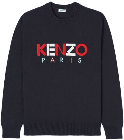 kenzo-black-logo-embroidered-long-sleeve-knit-sweater-fa-55-pu-2173-lc-99