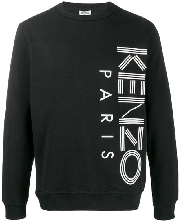 kenzo-black-logo-print-crewneck-sweatshirt-f965-sw-1324-md-99