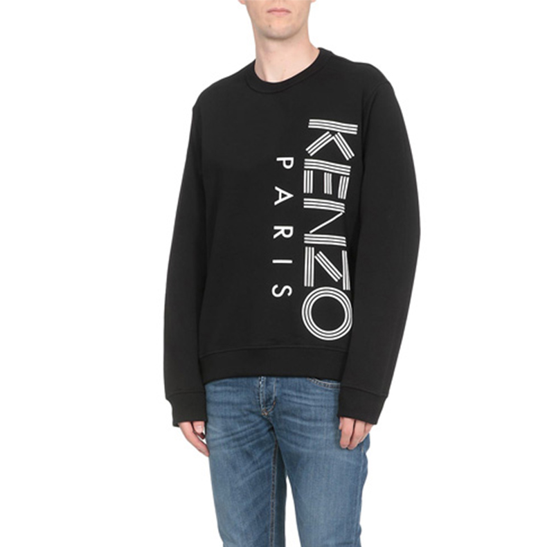 KENZO Black Logo Print Crewneck Sweatshirt F965SW1324MD-99 圖 4