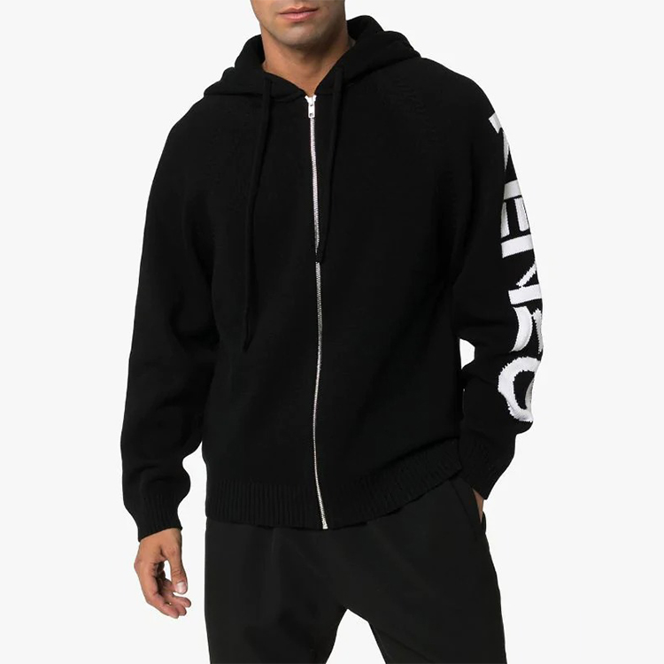 KENZO Black Logo Print Hooded Jacket F965CA2003BA-99 圖 4