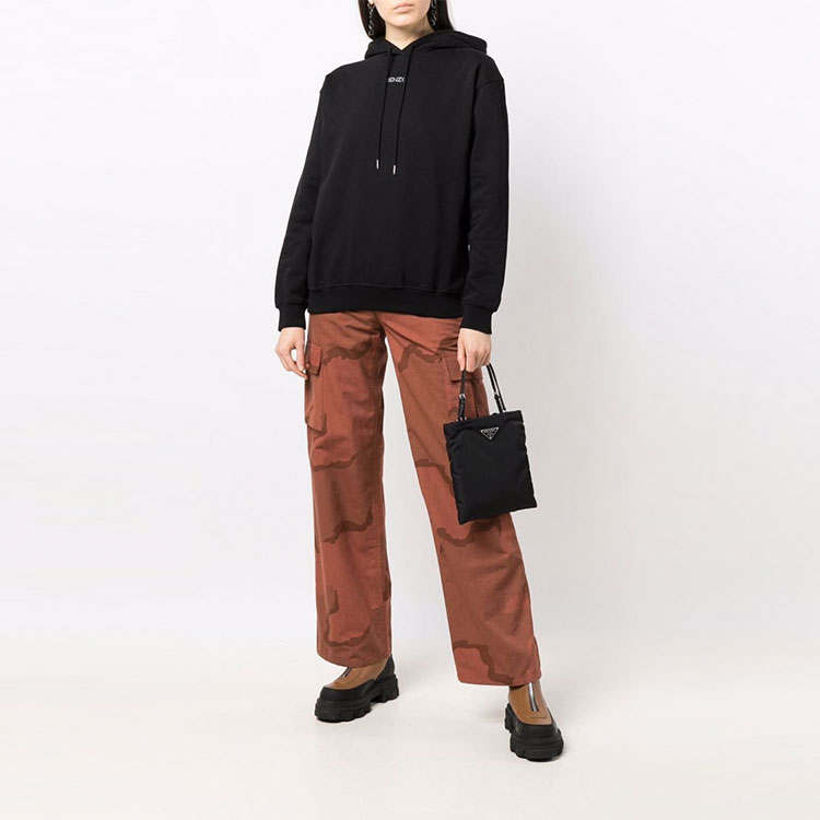 KENZO Black Logo Print Pullover Cotton Sweatshirt FB62SW6404MO-99 圖 3