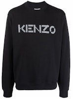 KENZO Black Long Sleeve Crewneck Sweatshirt with Logo Print. 5SW0004ML99 KENZO Black Long Sleeve Crewneck Sweatshirt with Logo Print. 5SW0004ML99