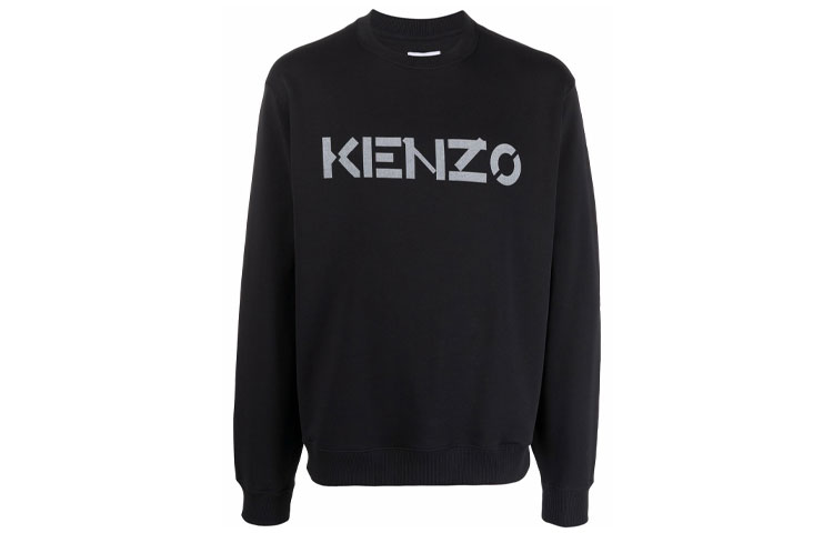 Order KENZO 黑色长袖圆领印花标志卫衣. 5SW0004ML99