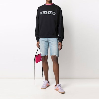 KENZO 黑色长袖圆领印花标志卫衣. 5SW0004ML99 Lookbook KENZO 黑色长袖圆领印花标志卫衣. 5SW0004ML99