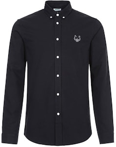 KENZO黑色长袖衬衫虎头刺绣 F965CH4001LB-99 Order KENZO黑色长袖衬衫虎头刺绣 F965CH4001LB-99