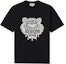 Buy KENZO 黑色宽松版虎头刺绣T恤 FA65TS0654YV-99