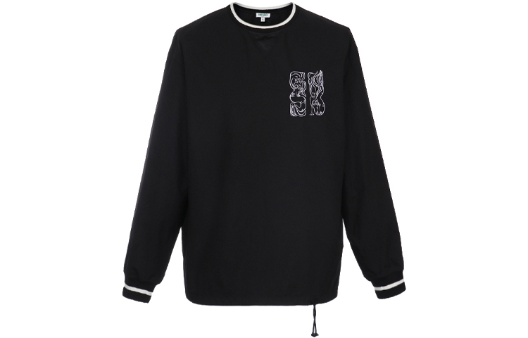 KENZO Black Mermaid Embroidered Crewneck Sweatshirt FA55SW6011NC-99