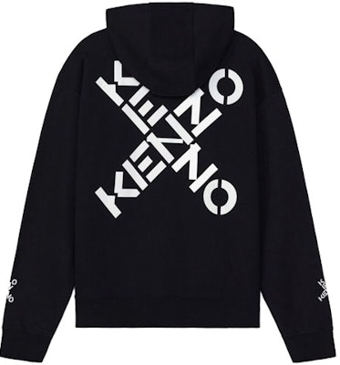 KENZO 黑色套頭衛衣搭配交叉字母標誌 FA65SW5304MS-99 Order KENZO 黑色套頭衛衣搭配交叉字母標誌 FA65SW5304MS-99