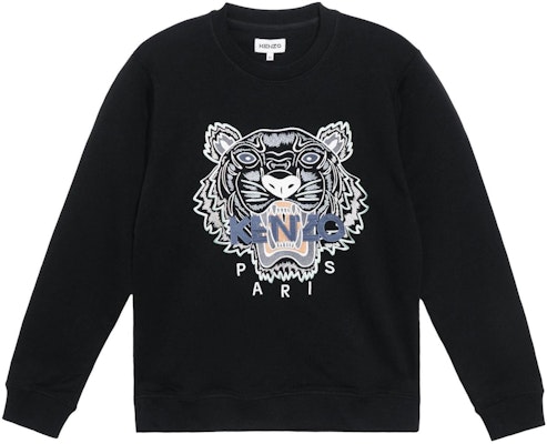 KENZO Sweater Hitam dengan Desain Bordir Kepala Harimau FC55SW1234XL-99 Order KENZO Sweater Hitam dengan Desain Bordir Kepala Harimau FC55SW1234XL-99