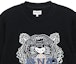 Shop KENZO Sweater Hitam dengan Desain Bordir Kepala Harimau FC55SW1234XL-99