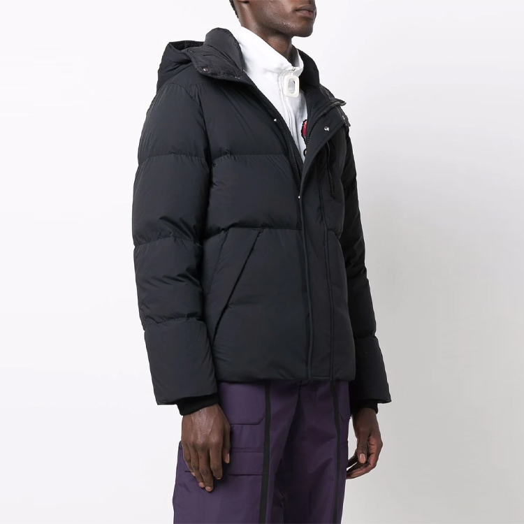 KENZO Black Slim-Fit Down Jacket with Hood and Zip Closure. FB65OU1231NR-99 圖 5