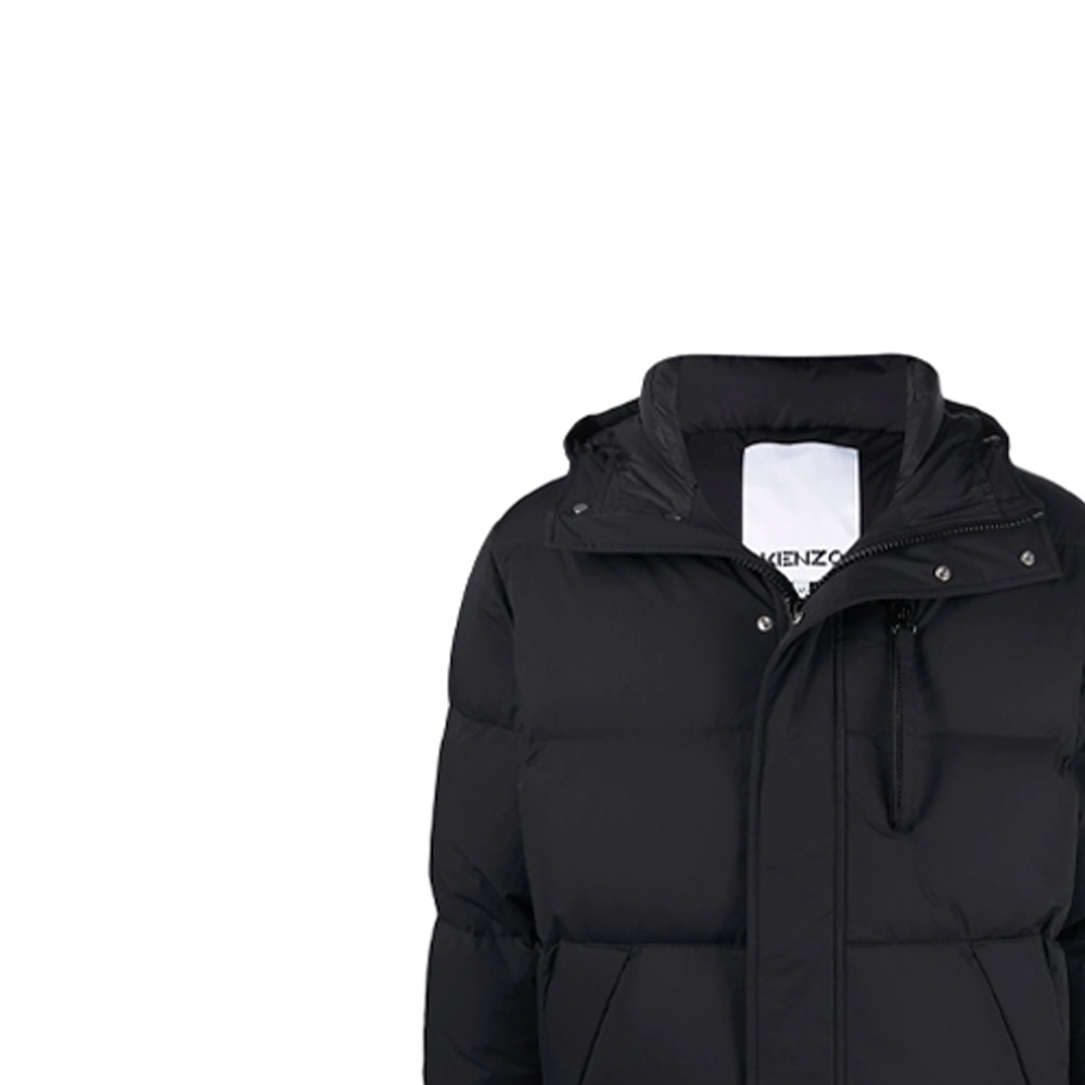 KENZO Black Slim-Fit Down Jacket with Hood and Zip Closure. FB65OU1231NR-99 圖 6