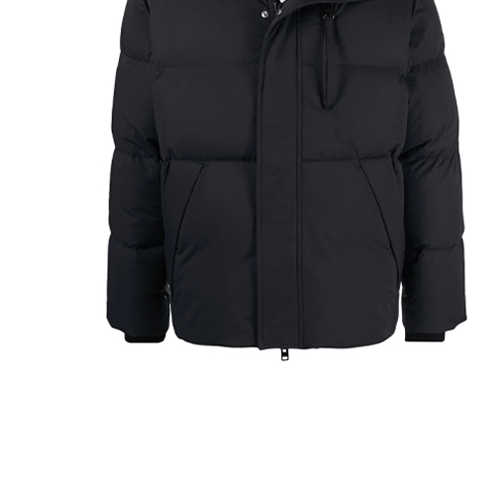 KENZO Black Slim-Fit Down Jacket with Hood and Zip Closure. FB65OU1231NR-99 圖 7