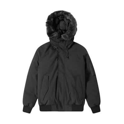KENZO Black Solid Polyester Down Hoodie Jacket F965BL2001NK-99