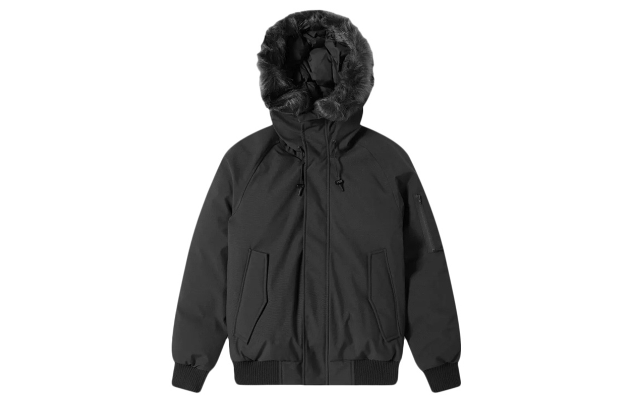 KENZO Black Solid Polyester Down Hoodie Jacket F965BL2001NK-99 圖 2