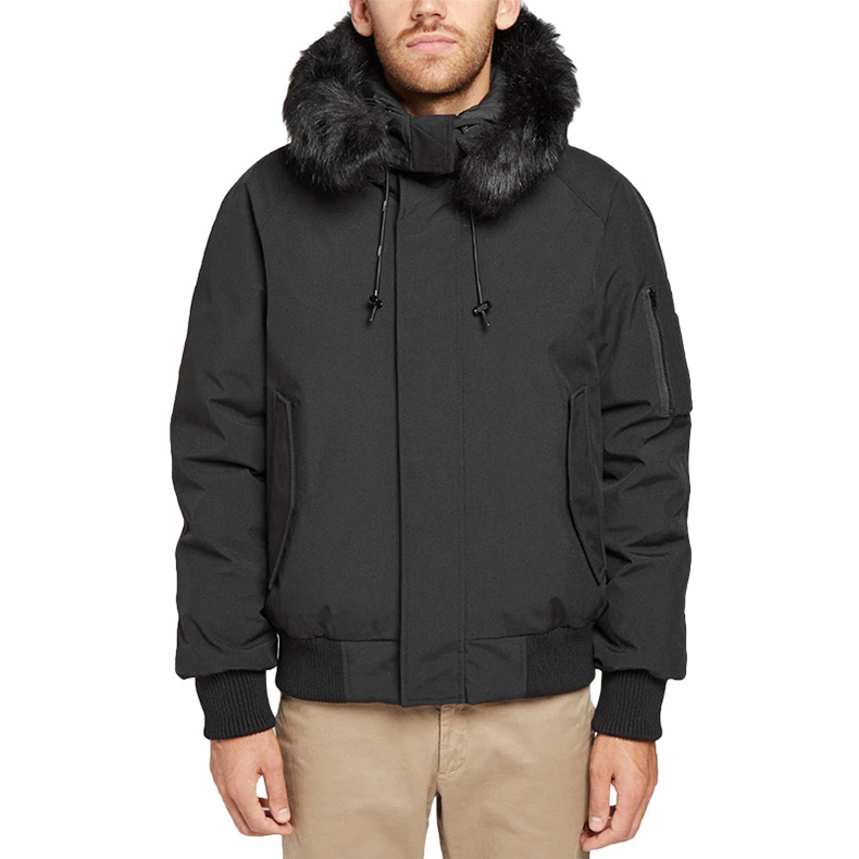 KENZO Black Solid Polyester Down Hoodie Jacket F965BL2001NK-99 圖 3