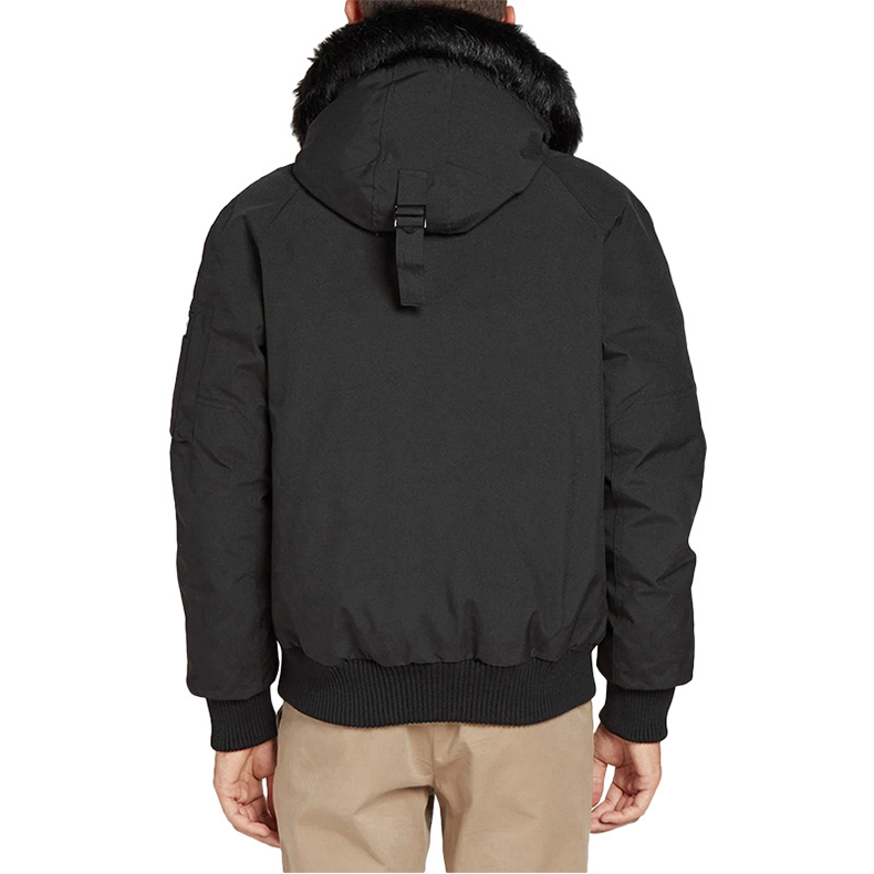 KENZO Black Solid Polyester Down Hoodie Jacket F965BL2001NK-99 圖 4