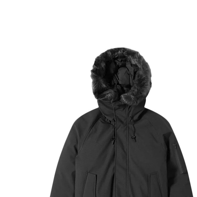 KENZO Black Solid Polyester Down Hoodie Jacket F965BL2001NK-99 圖 5