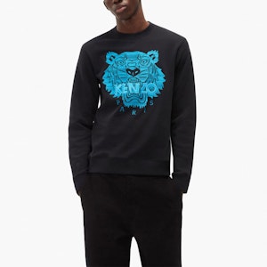 KENZO Sudadera Negra con Bordado de Logo de Tigre FB65SW1204MB-99 Lookbook KENZO Sudadera Negra con Bordado de Logo de Tigre FB65SW1204MB-99