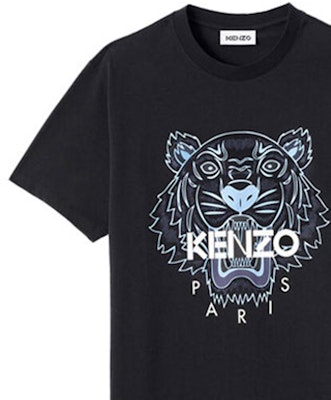 KENZO Camiseta Negra con Logo y Estampado de Tigre FB55TS0204YA-99 Details for KENZO Camiseta Negra con Logo y Estampado de Tigre FB55TS0204YA-99