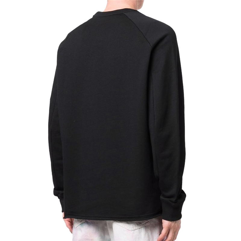 Shop KENZO 黑色虎头刺绣圆领卫衣. FB65SW0194ML-99