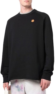 KENZO 黑色虎头刺绣圆领卫衣. FB65SW0194ML-99 Purchase KENZO 黑色虎头刺绣圆领卫衣. FB65SW0194ML-99
