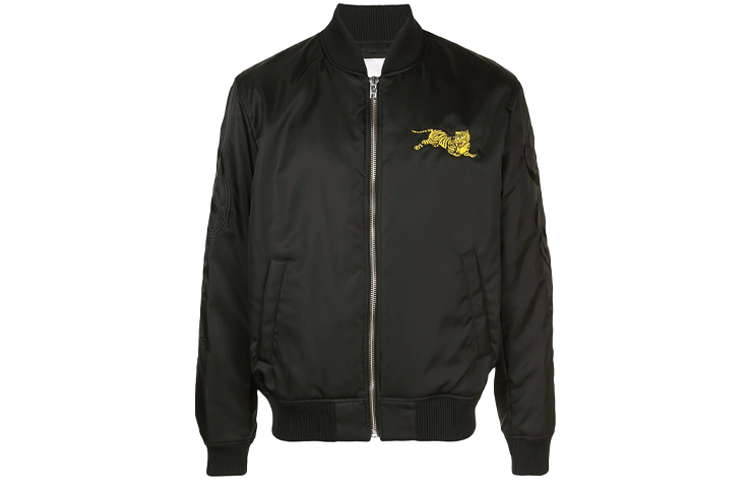 KENZO Black Tiger Embroidered Bomber Jacket F955BL1911NB-99