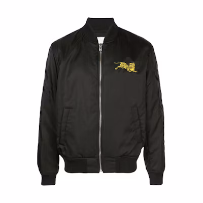 KENZO Black Tiger Embroidered Bomber Jacket F955BL1911NB-99