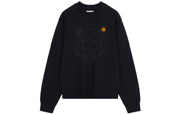 Order KENZO Sweatshirt Hitam Bordir Tiger Crewneck. FB65SW0054MO-99
