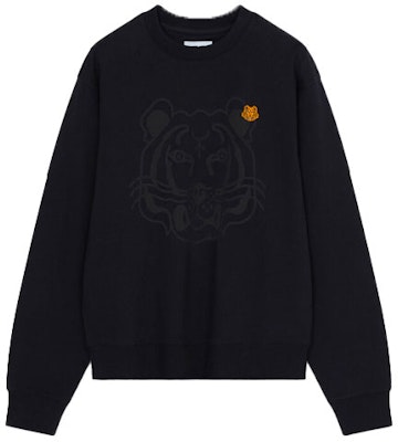 KENZO Sweatshirt Hitam Bordir Tiger Crewneck. FB65SW0054MO-99 Order KENZO Sweatshirt Hitam Bordir Tiger Crewneck. FB65SW0054MO-99