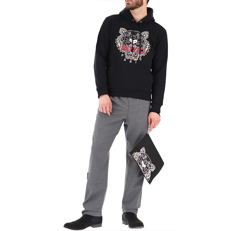 Details for Hoodie Kenzo Hitam Bersulam Harimau 5SW3334XA-99