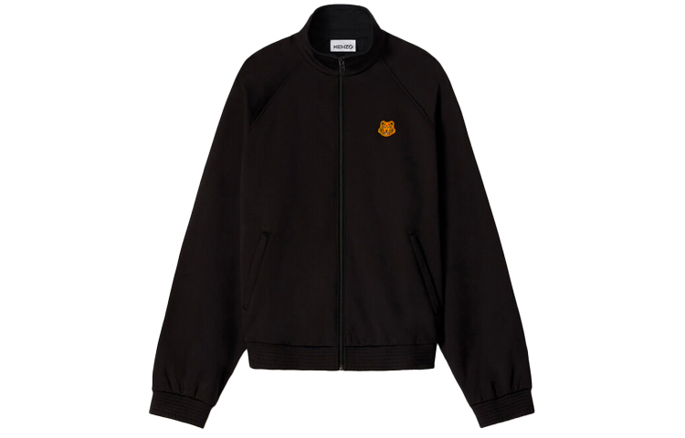 KENZO Black Tiger Embroidered Zip-Up Jacket FA65BL7304IU-99