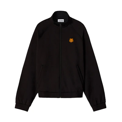 KENZO Black Tiger Embroidered Zip-Up Jacket FA65BL7304IU-99