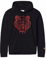 KENZO Black Tiger Head Embroidered Hoodie FB55SW3304MM-99 KENZO Black Tiger Head Embroidered Hoodie FB55SW3304MM-99