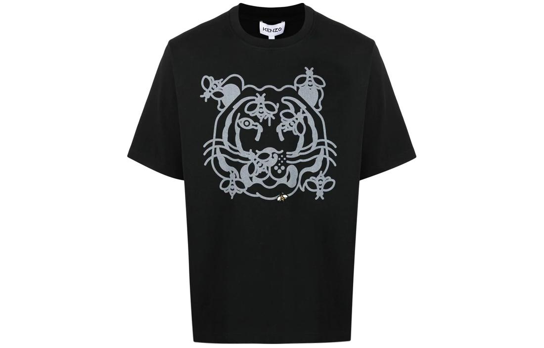 KENZO Black Tiger Head Graphic Crew Neck T-Shirt JHC4SB5TS084-99 圖 2