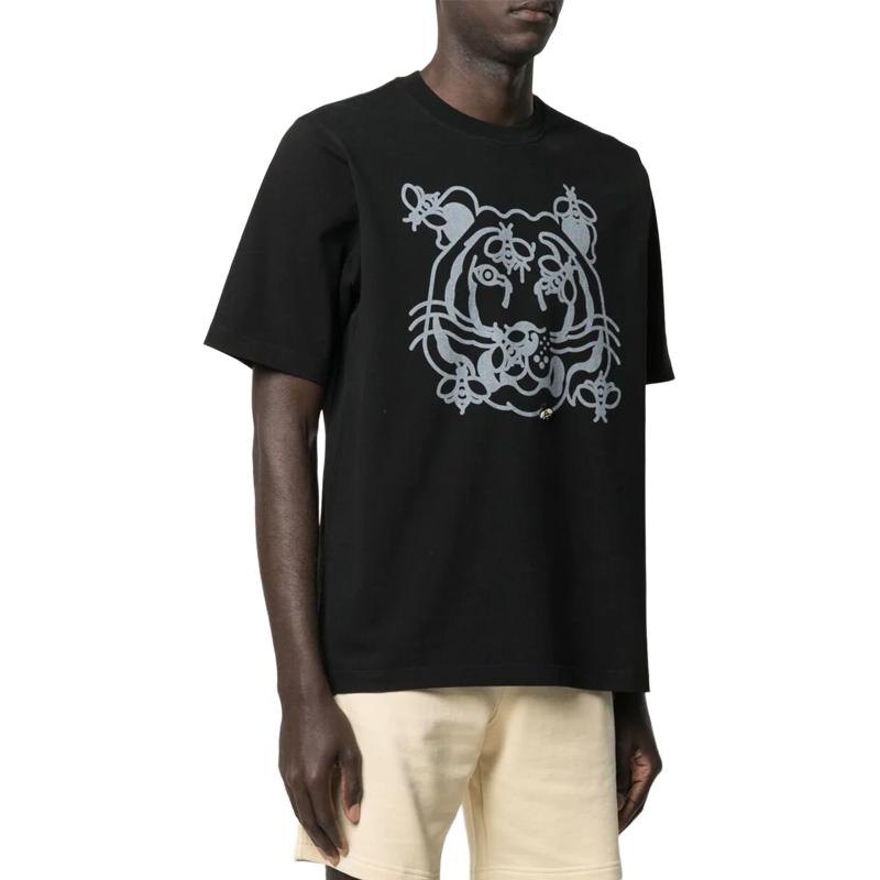 KENZO Black Tiger Head Graphic Crew Neck T-Shirt JHC4SB5TS084-99 圖 5