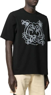 KENZO 黑色虎頭圖案圓領 T 恤 JHC4SB5TS084-99 Purchase KENZO 黑色虎頭圖案圓領 T 恤 JHC4SB5TS084-99