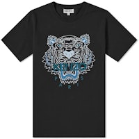 KENZO Black Tiger Print Short Sleeve T-Shirt FA65TS0204YA-99 KENZO Black Tiger Print Short Sleeve T-Shirt FA65TS0204YA-99