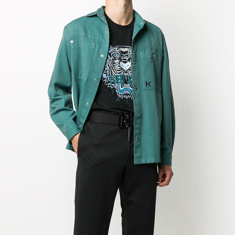 Purchase KENZO Camiseta Negra de Manga Corta con Estampado de Tigre. FA65TS0204YA-99