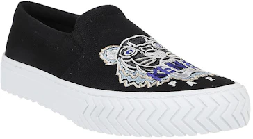 Order Kenzo Hitam Putih 'Sepatu Slop Bordir Harimau' F96-5SN200-F70-99