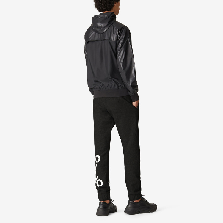 Purchase KENZO 黑色 X 標誌連帽防風外套 FA65BL1511NG-99