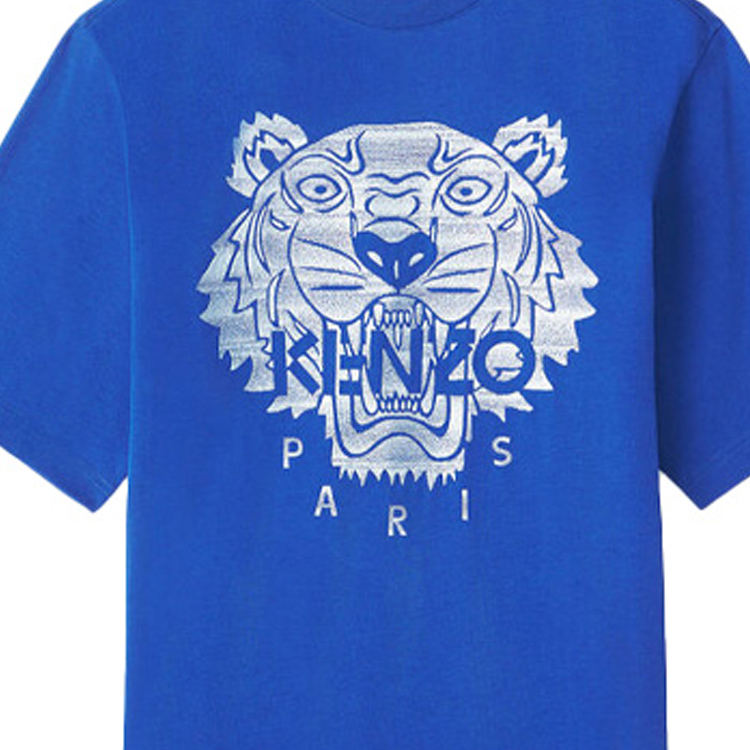 Sizing KENZO 藍色虎頭標誌寬鬆版短袖T恤 SS21 经典款 FB55TS0694YF-71