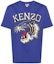 Order KENZO Blue Embroidered Tiger Logo Graphic Crewneck T-Shirt for Men FE55TS1874SG-75