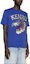 Purchase KENZO Blue Embroidered Tiger Logo Graphic Crewneck T-Shirt for Men FE55TS1874SG-75