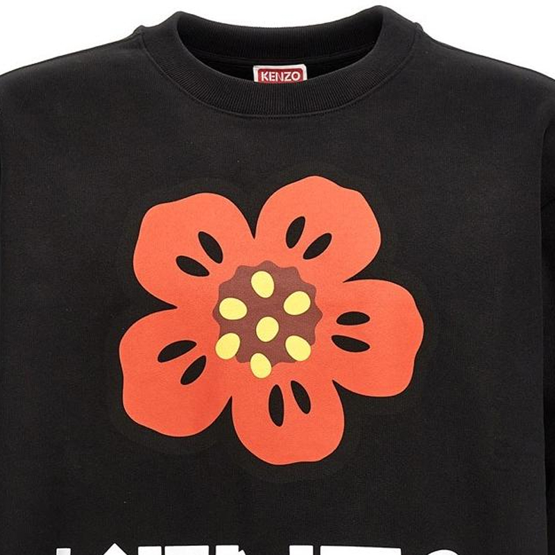Details for KENZO BOKE 花卉印花長袖黑色圓領衛衣 FD55SW4454ME99J