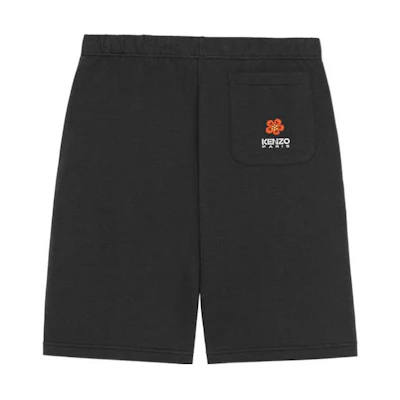 KENZO BOKE Floral Logo Embroidered Casual Shorts Black Flower Series. FC65PA7944MF-99J